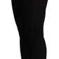 Dolce & Gabbana Black High Waist Cashmere Tights Pants