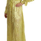 Patrizia Pepe Sunshine Silk Blend Maxi Dress - Long Sleeves & Plunge