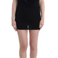 Roccobarocco Elegant Sleeveless Black Mini Dress with Gold Details