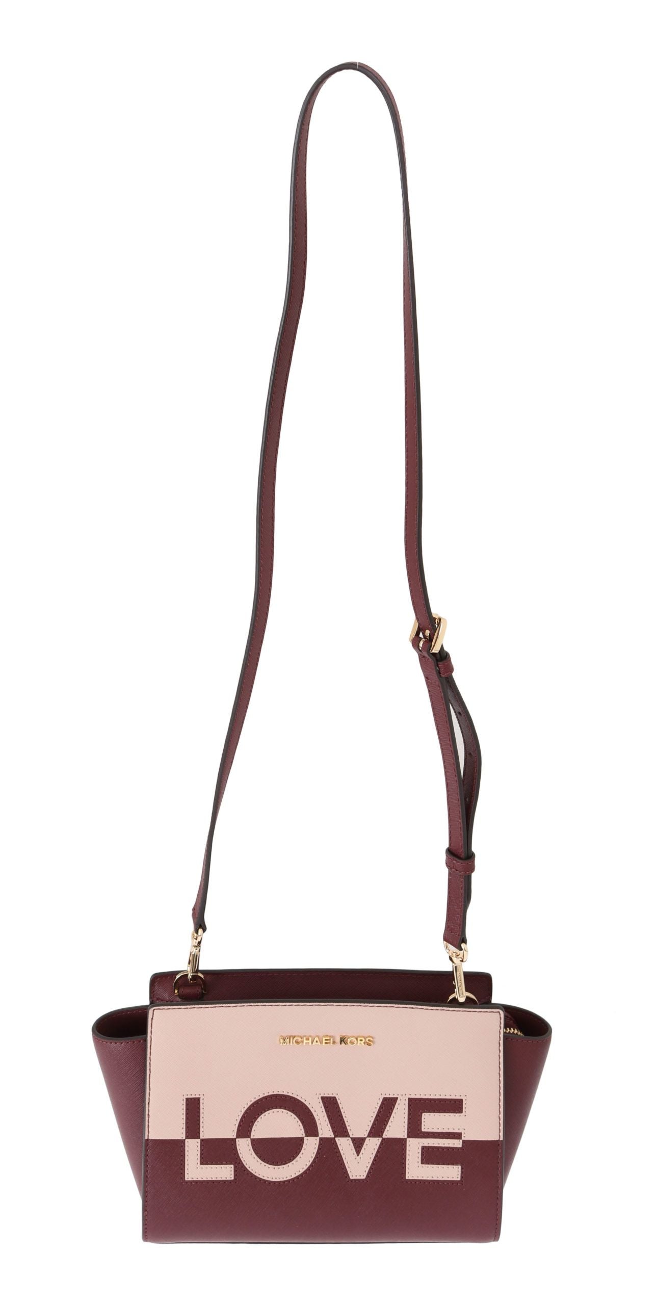 Michael Kors Elegant Bordeaux Selma Shoulder Bag