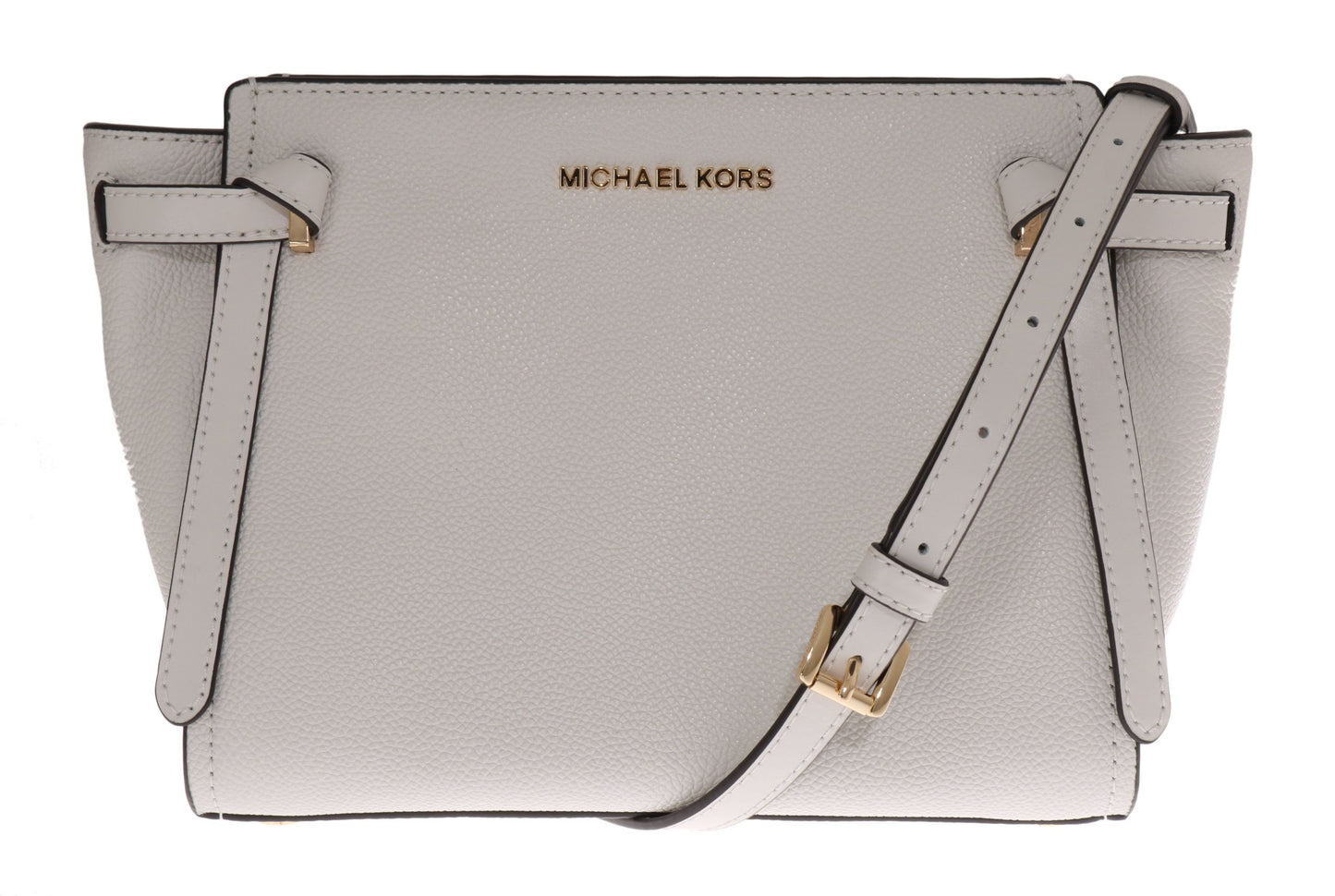 Michael Kors Chic White Leather CASSIE Shoulder Bag