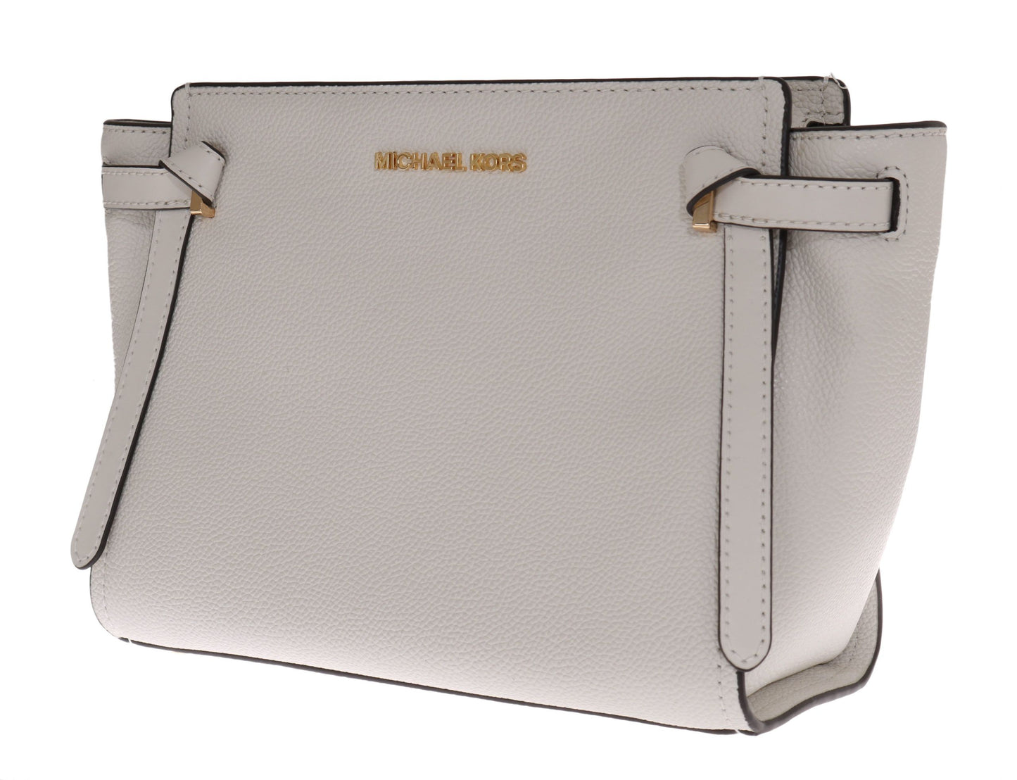 Michael Kors Chic White Leather CASSIE Shoulder Bag