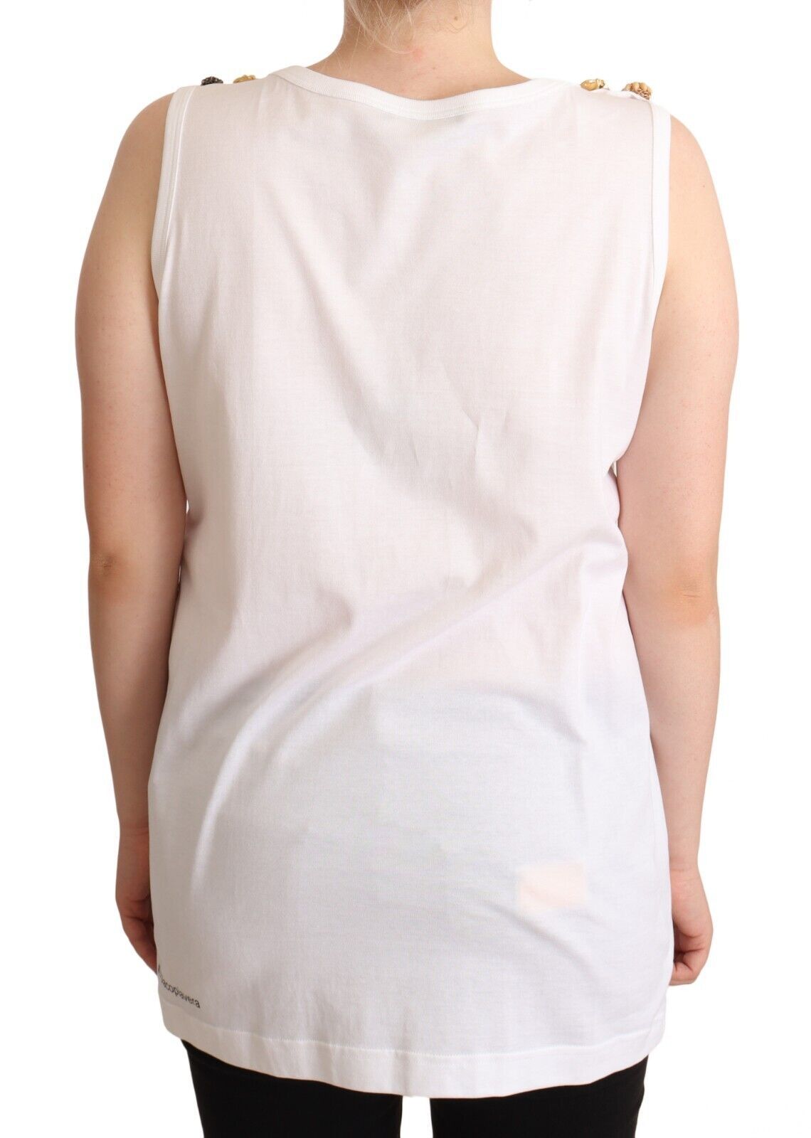 Dolce & Gabbana Elegant White Cotton Tank Top