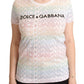 Dolce & Gabbana Chic White Logo Cotton Crewneck Tee