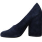 Tory Burch Elegant Navy Blue Suede Heels