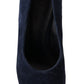 Tory Burch Elegant Navy Blue Suede Heels