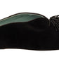 Paola D'Arcano Elegant Suede Leather Embellished Flats