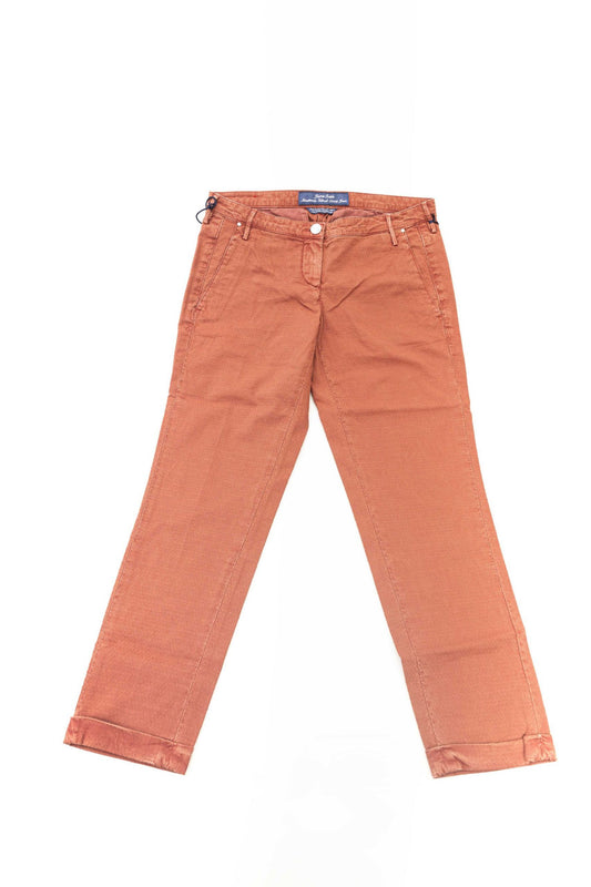 Jacob Cohen Red Cotton Women Jeans