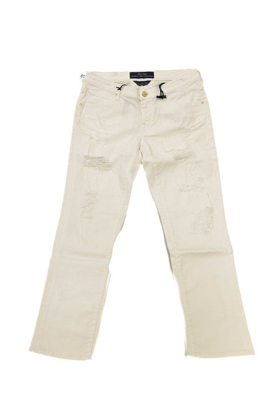 Jacob Cohen White Cotton Women Jeans