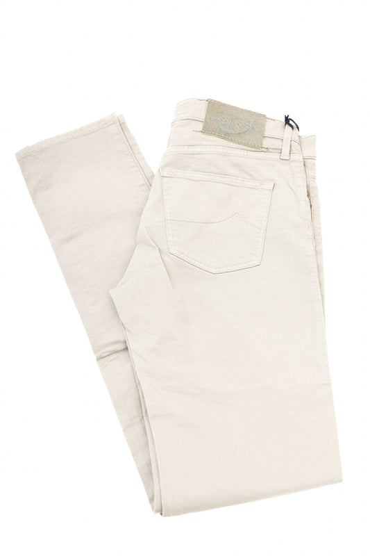 Jacob Cohen Silver Cotton Women Jeans