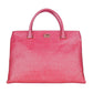 Cavalli Class Pink Vitello Leather Women Handbag