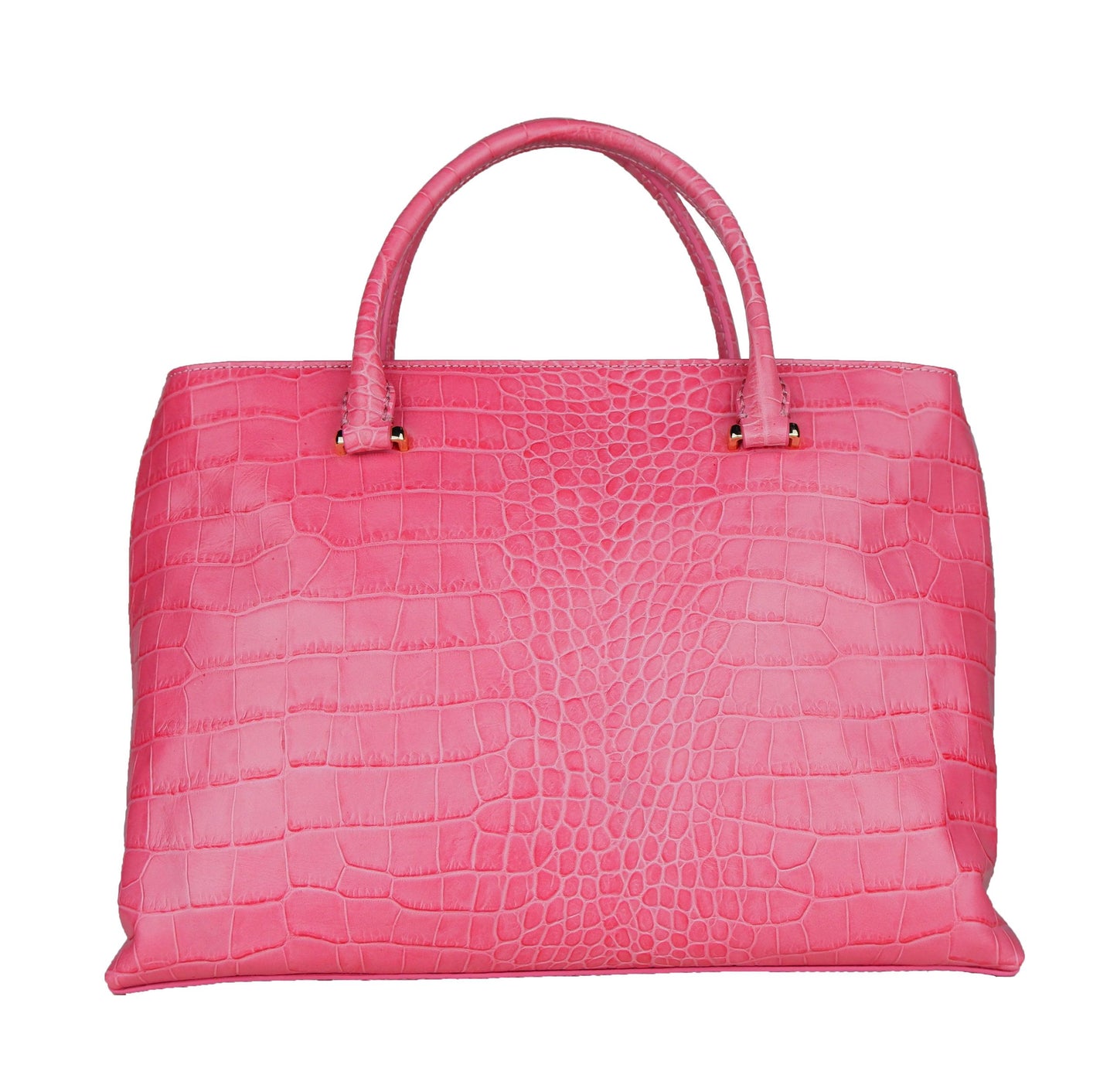 Cavalli Class Pink Vitello Leather Women Handbag