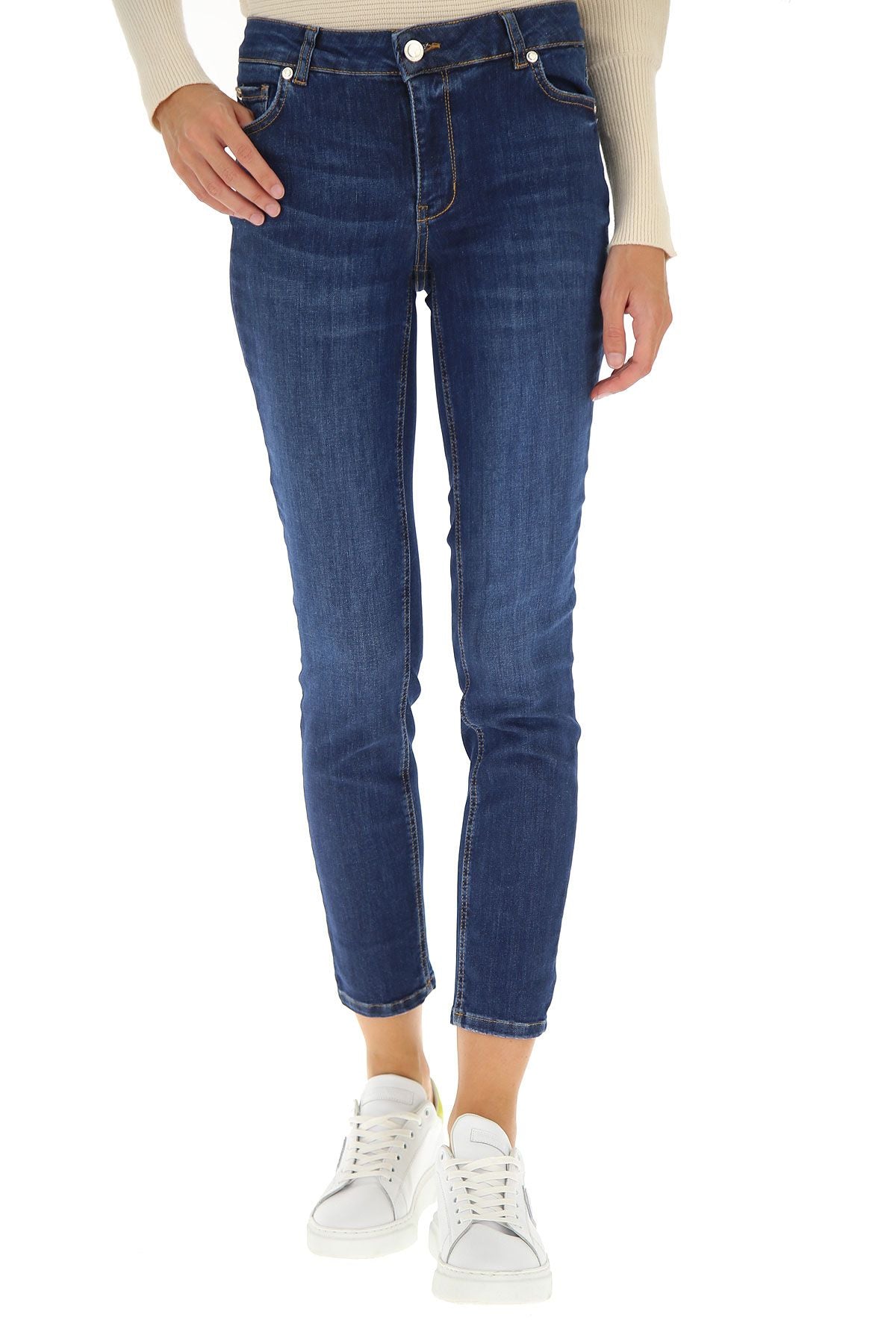 Silvian Heach Blue Cotton Women Jeans