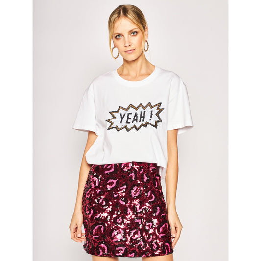 Silvian Heach Elegant White Felo Tee for Chic Style