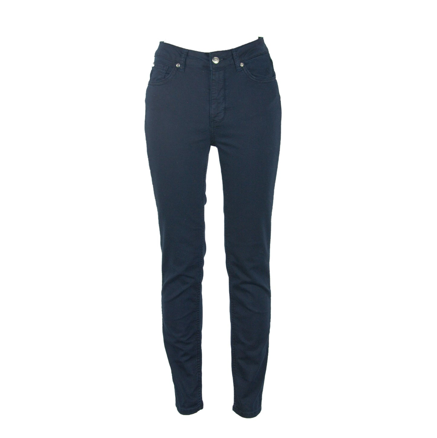 Silvian Heach High-Waist Slim Fit Dark Navy Jeans