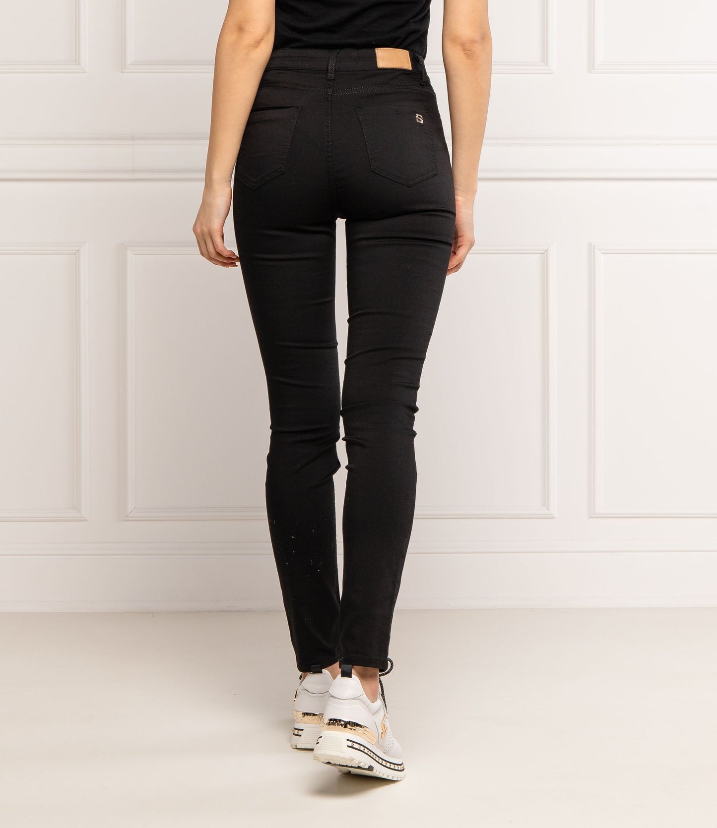 Silvian Heach Black Cotton Women's Slim Jean