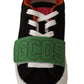 GCDS Stylish Multicolor Low Top Lace-Up Sneakers