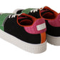 GCDS Stylish Multicolor Low Top Lace-Up Sneakers