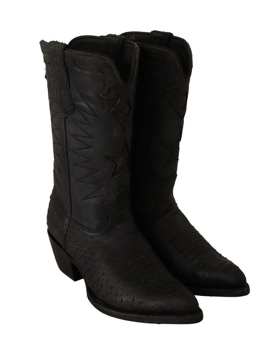 ASH Sleek Mid Calf Leather Boots