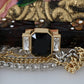 Dolce & Gabbana Elegant Gold Silk Evening Clutch With Exotic Accents