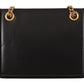 Dolce & Gabbana Elegant Black Leather Devotion Shoulder Bag