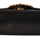 Dolce & Gabbana Elegant Black Leather Devotion Shoulder Bag