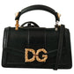 Dolce & Gabbana Chic Green Amore Leather Shoulder Bag