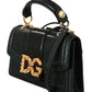 Dolce & Gabbana Chic Green Amore Leather Shoulder Bag