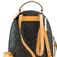 COACH Varsity Brown Buttercup Signature Coated Canvas Jordyn Backpack