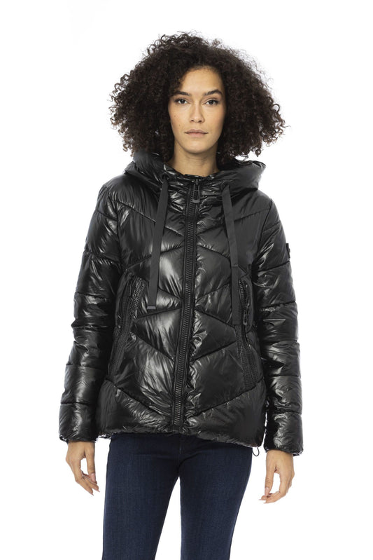 Baldinini Trend Black Polyester Women Jacket