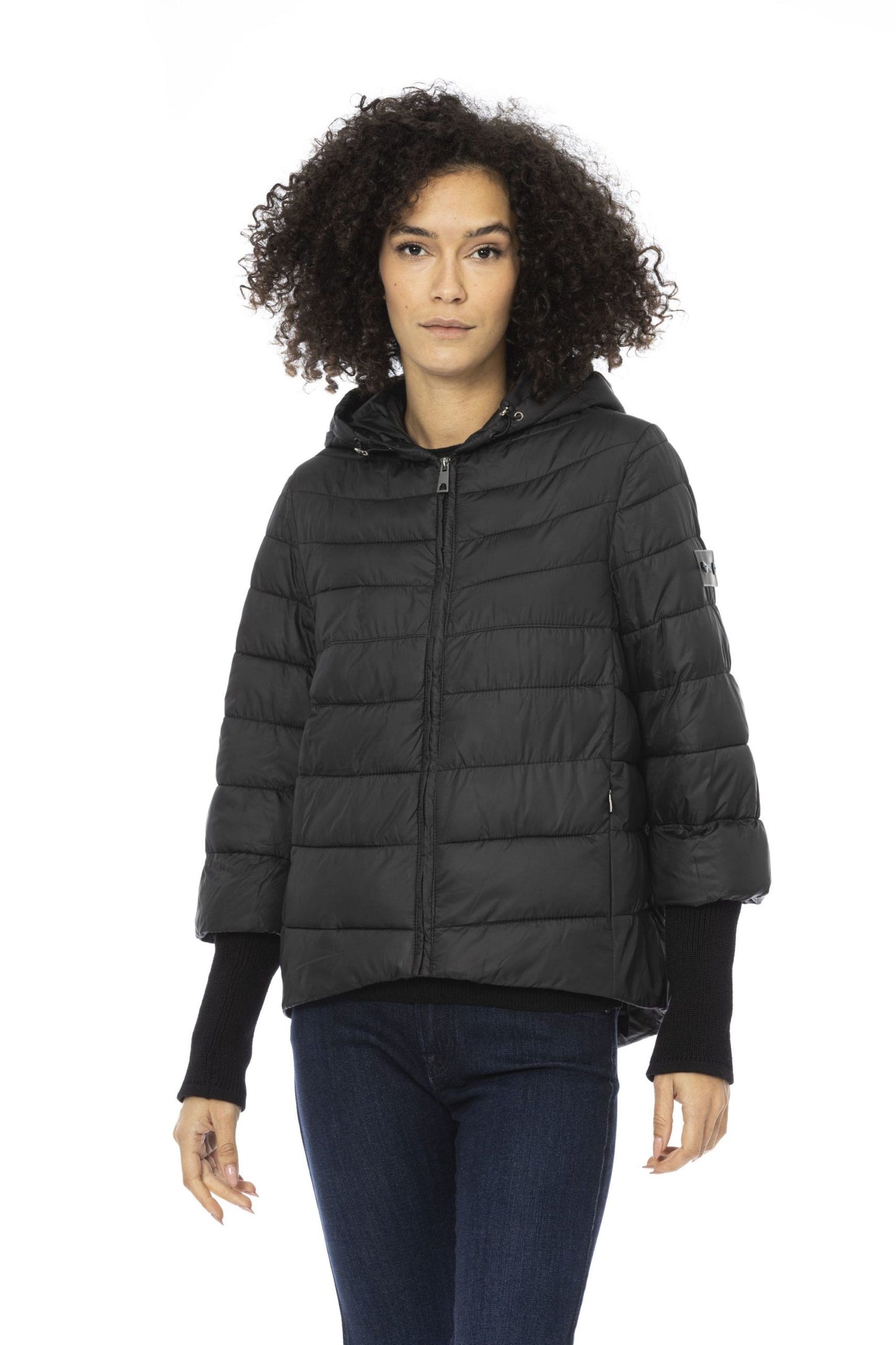 Baldinini Trend Black Polyester Women Jacket