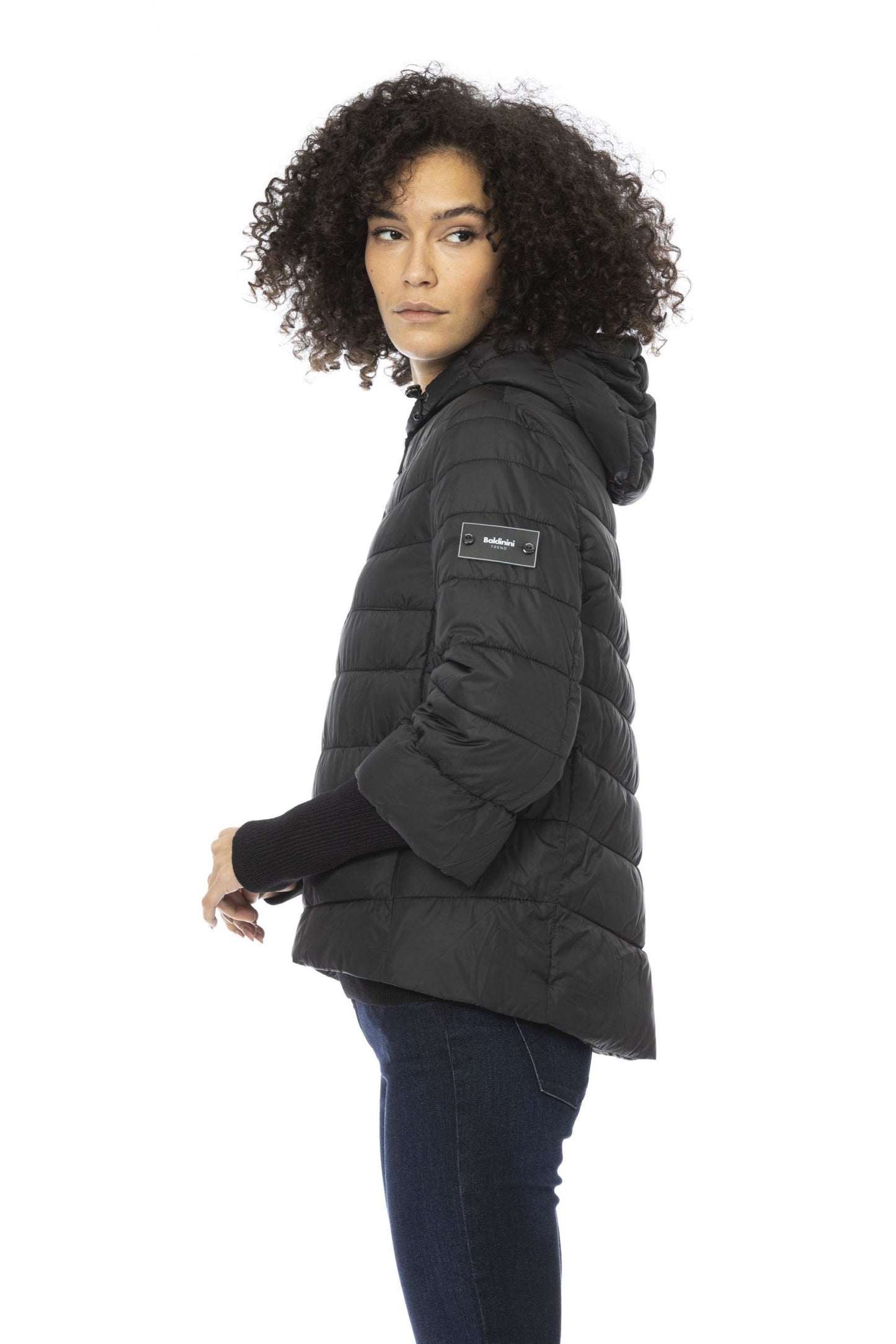 Baldinini Trend Black Polyester Women Jacket