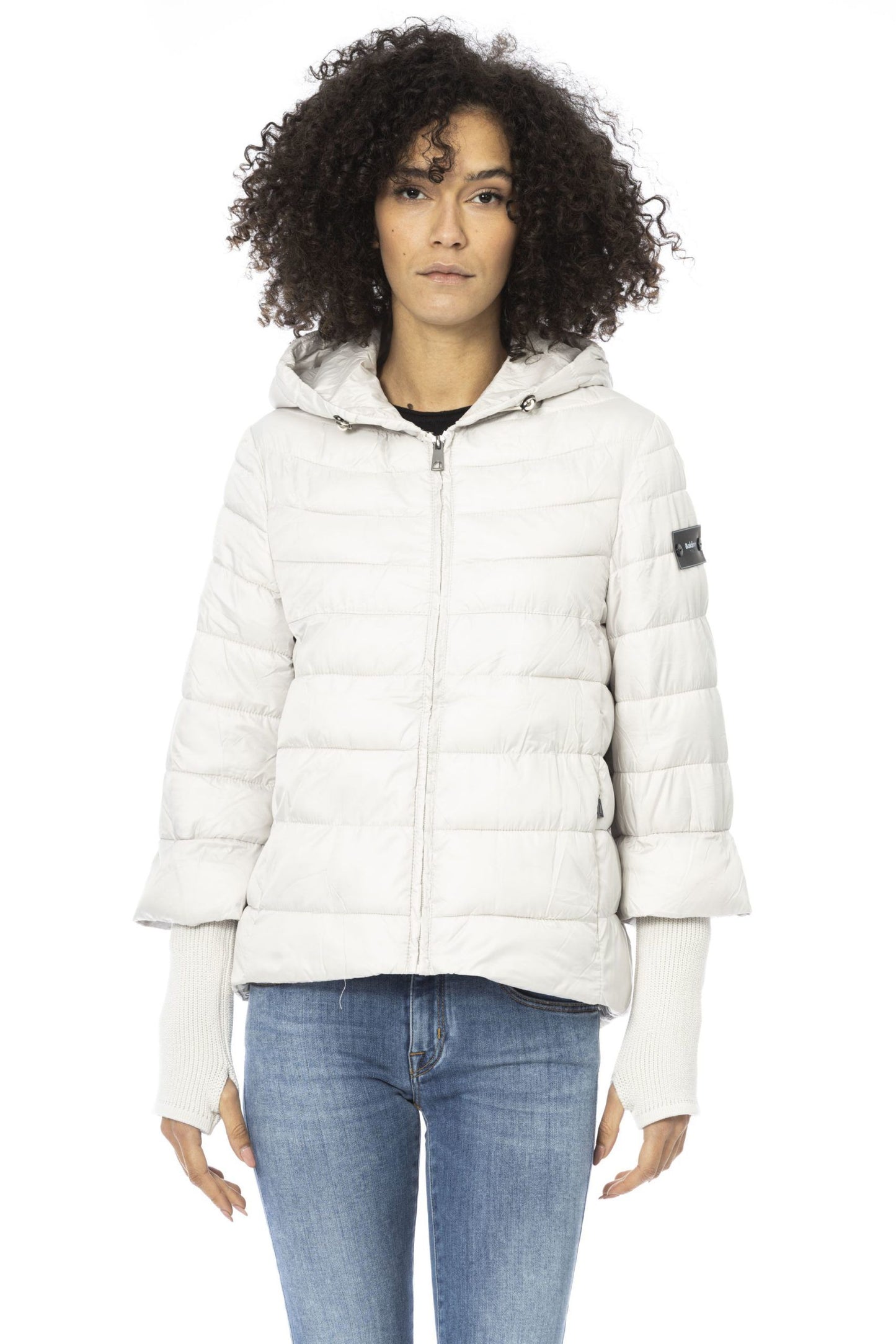 Baldinini Trend White Polyester Women Jacket