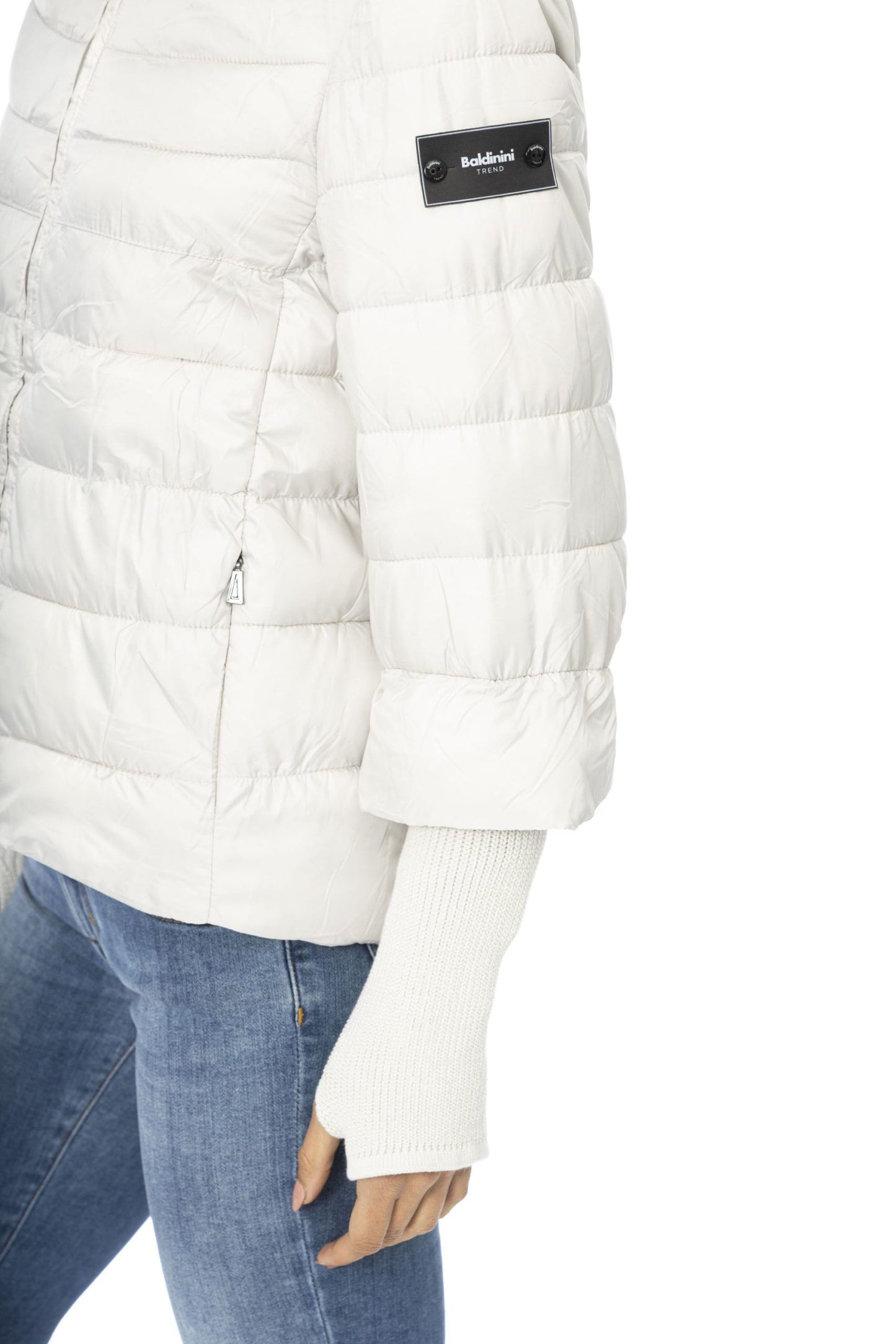 Baldinini Trend White Polyester Women Jacket