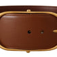 Dolce & Gabbana Elegant Gold Buckle Leather Belt