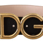 Dolce & Gabbana Elegant Dual-Tone Leather Belt with Gold Buckle