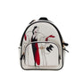 COACH Disney Cruella Motif Mini Pebbled Leather Court Backpack Bag