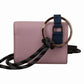 Dolce & Gabbana Elegant Pink Bifold Leather Wallet with Neck Strap