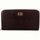 Dolce & Gabbana Elegant Bordeaux Leather Continental Wallet