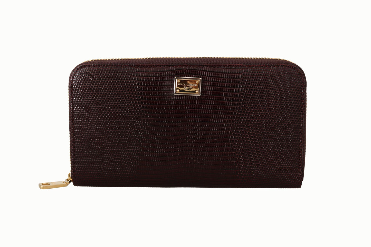 Dolce & Gabbana Elegant Bordeaux Leather Continental Wallet