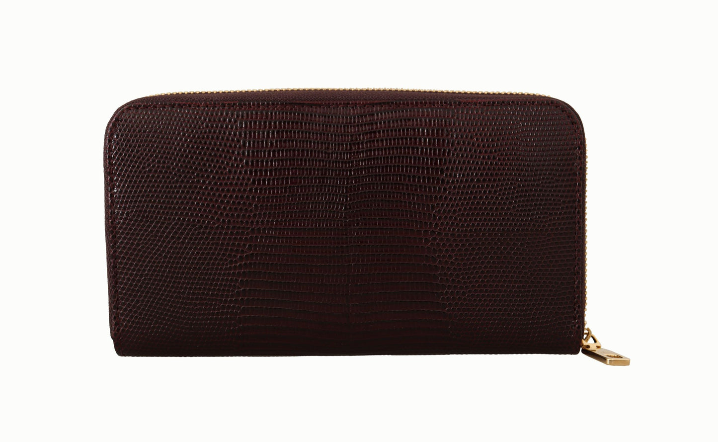 Dolce & Gabbana Elegant Bordeaux Leather Continental Wallet