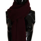 Dolce & Gabbana Elegant Cashmere Knit Scarf in Dark Red