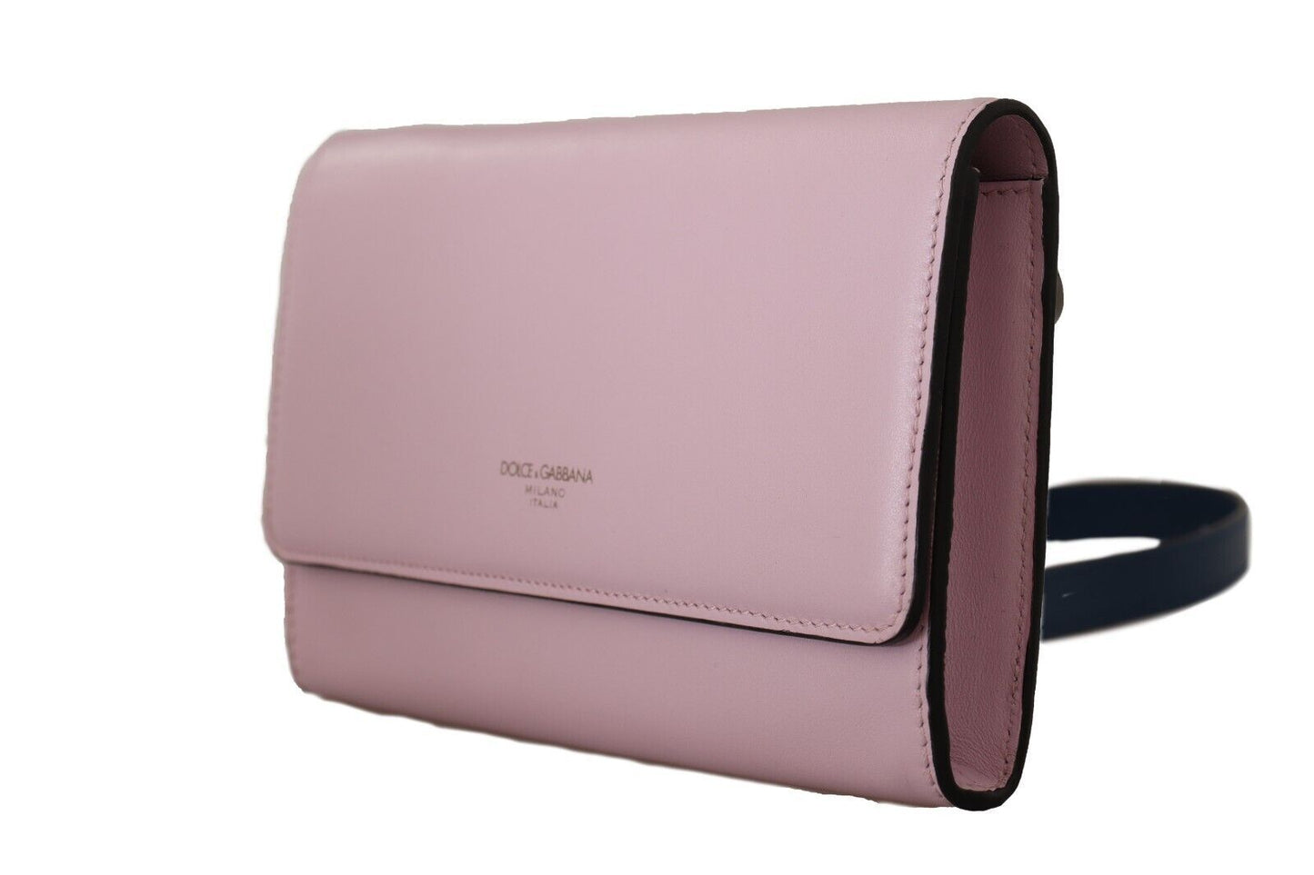 Dolce & Gabbana Elegant Pink Leather Bifold Wallet