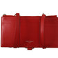 Dolce & Gabbana Elegant Red Leather Sling Wallet