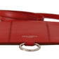 Dolce & Gabbana Elegant Red Leather Sling Wallet