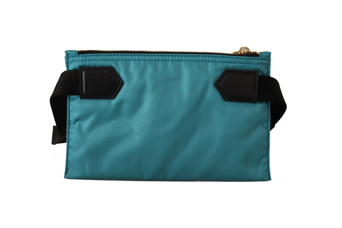 Dolce & Gabbana Chic Blue-Green Nylon Sling Wallet