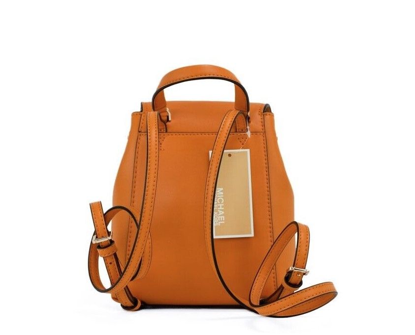 Michael Kors Phoebe XS Honeycomb Smooth Leather Flap Drawstring Backpack