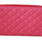 Dolce & Gabbana Elegant Pink Continental Zip Wallet