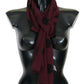 Dolce & Gabbana Elegant Bordeaux Polka Dot Scarf Wrap