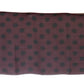 Dolce & Gabbana Elegant Bordeaux Polka Dot Scarf Wrap